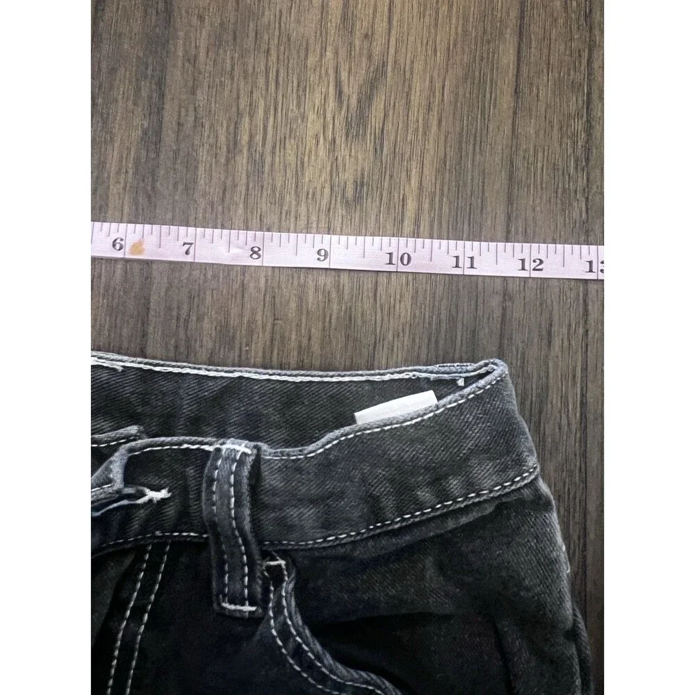 J. Galt Brandy Melville Wide Leg Jeans black carpenter size small pants